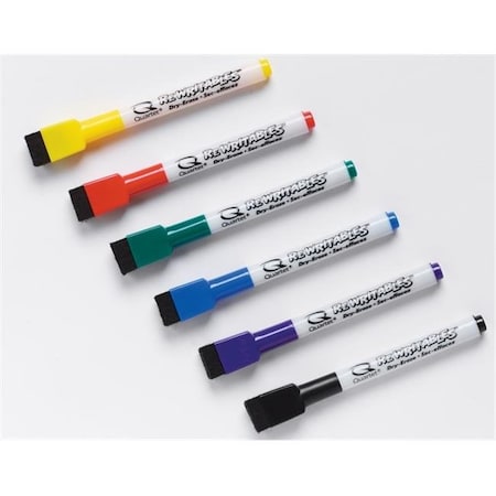 Acco Brands 6 Count Low Odor Rewritables Dry Erase Mini Marker Set  51-659312Q - Pack Of 6